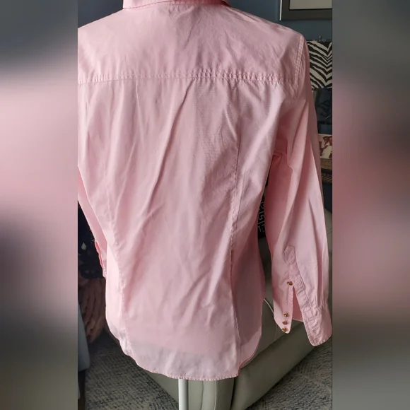 J Crew Pink Button-Up Shirt - Picture 7 of 16